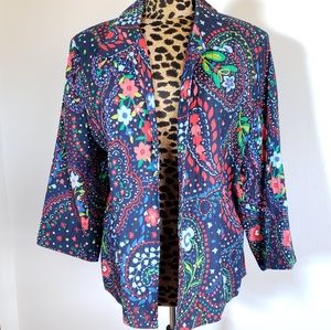 ALFRED DUNNER Colorful Open Blazer